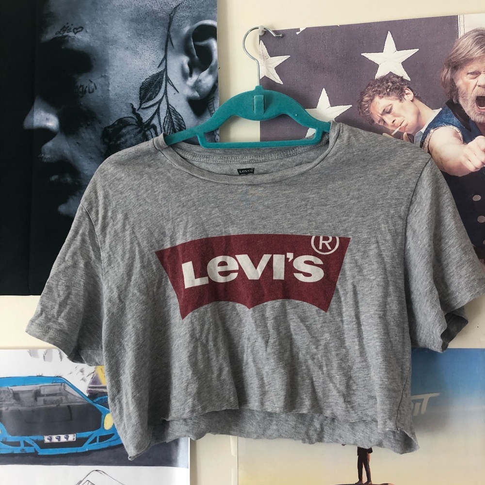 Self cropped Levi top